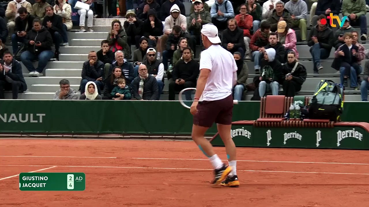 Qualifications - 1er tour : le résumé de Lorenzo Giustino vs Kyrian Jacquet