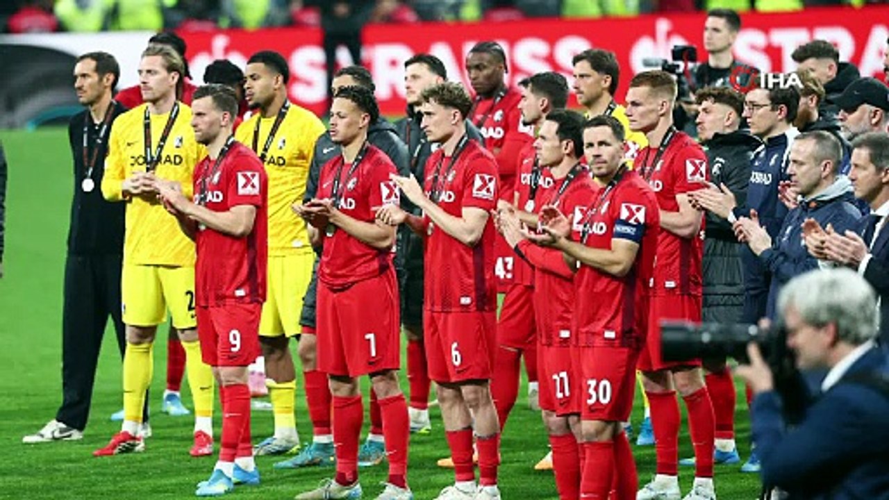 UEFA Avrupa Ligi şampiyonu Aston Villa kupasını aldı | Ajansspor | IHA