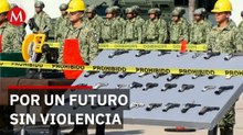 Destrucción histórica de 1,829 armas cortas y 933 fusiles de asalto en Jalisco