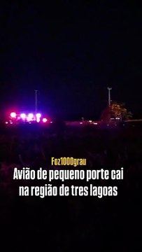 URGENTE! Bombeiros atendem vítimas de queda de aeronave em Foz do Iguaçu