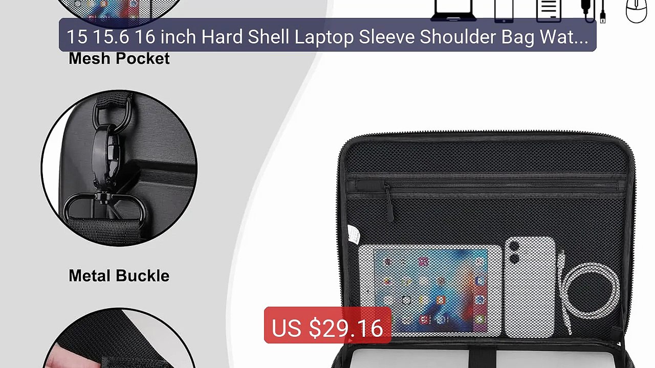 15 15.6 16 inch Hard Shell Laptop Sleeve Shoulder Bag Waterproof S... -- Best Deal 2026 | Shop Now!