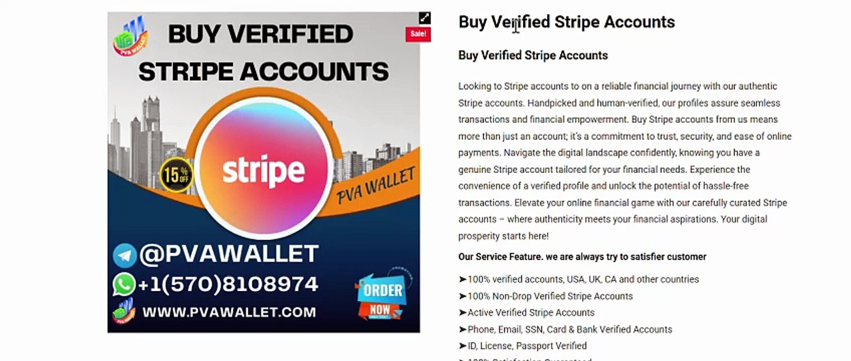 Verified Stripe Account for E-commerce Businesses