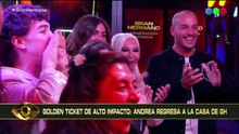 Andrea del Boca volvió a Gran Hermano Generación Dorada