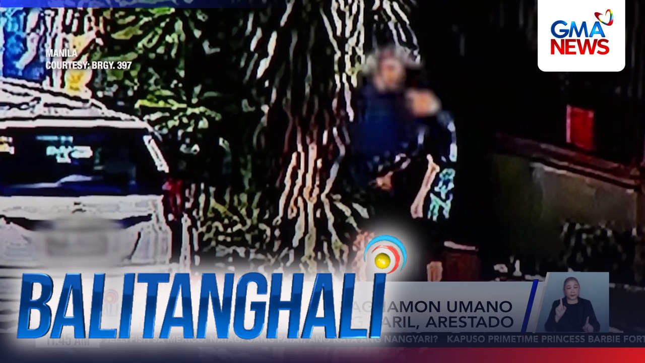 Off-duty na pulis na naghamon umano ng away at nanutok ng baril, arestado | Balitanghali