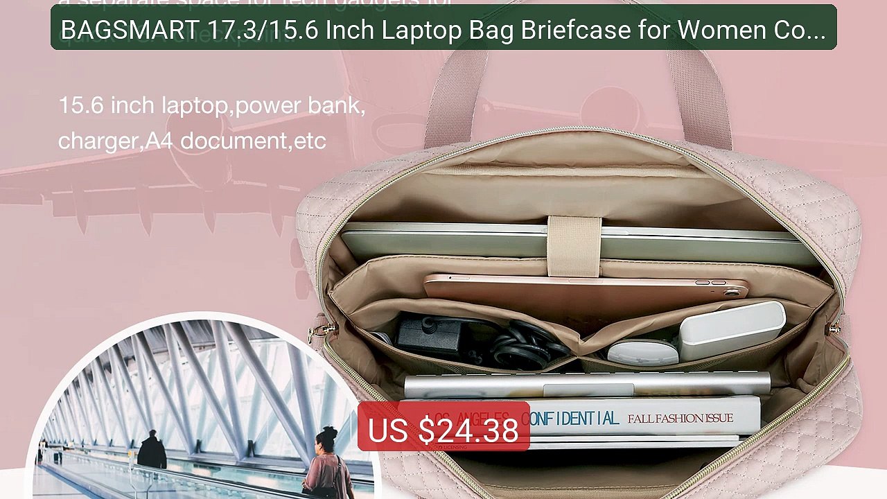 BAGSMART 17.3/15.6 Inch Laptop Bag Briefcase for Women Comput... -- Amazing Value 2026 | Must Have!