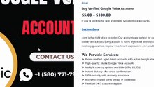 Buy Google Voice Accounts That Work Worldwide