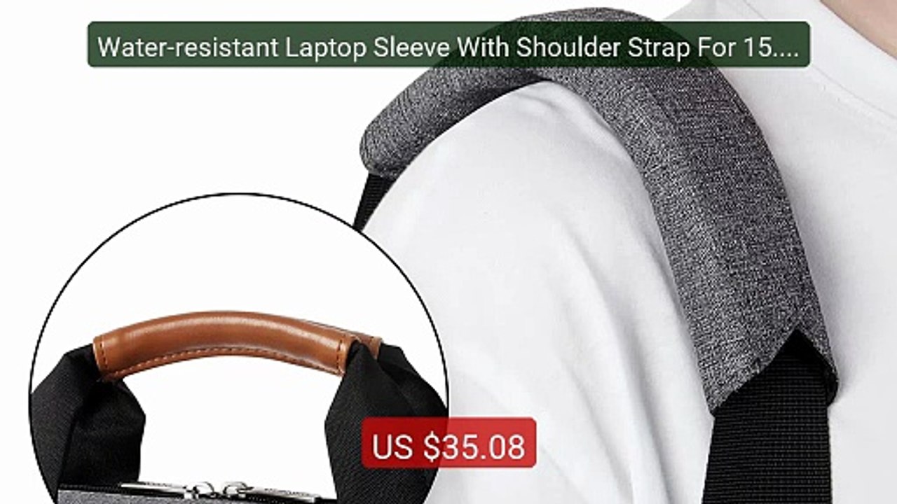Water-resistant Laptop Sleeve With Shoulder Strap For 15.6"... -- Top Pick 2026 | Unbeatable Price!