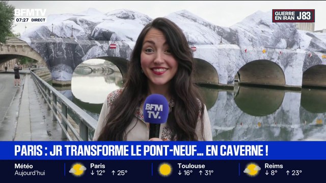 Le Pont Neuf se transforme en caverne, quarante ans après avoir été enveloppé par Christo et Jeanne-Claude