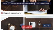 CONTACT'S FAMILY Genuine Leather Laptop Case For Macbook Pro ... -- Amazing Value 2026 | Must Have!