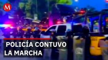 Transportistas y campesinos se enfrentan con policías durante protesta en CdMx