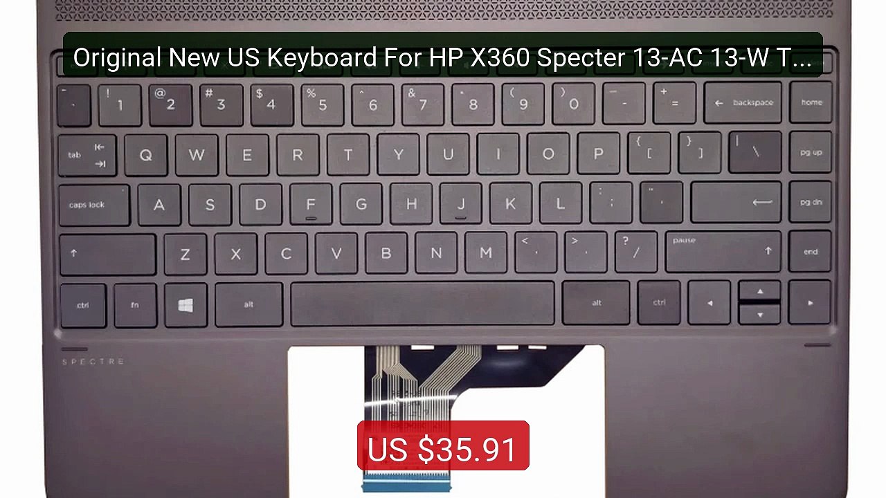 Original New US Keyboard For HP X360 Specter 13...