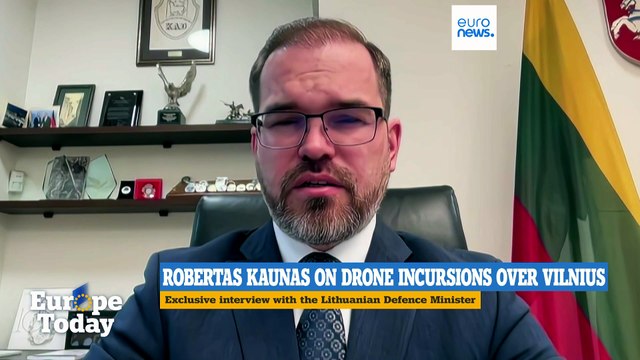 Baltics must adapt to drone incursions because more will come, Lithuanian defence minister warns