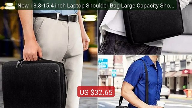 New 13.3-15.4 inch Laptop Shoulder Bag Large Capacity Shockpro... Best Buy 2026 | Great Quality!