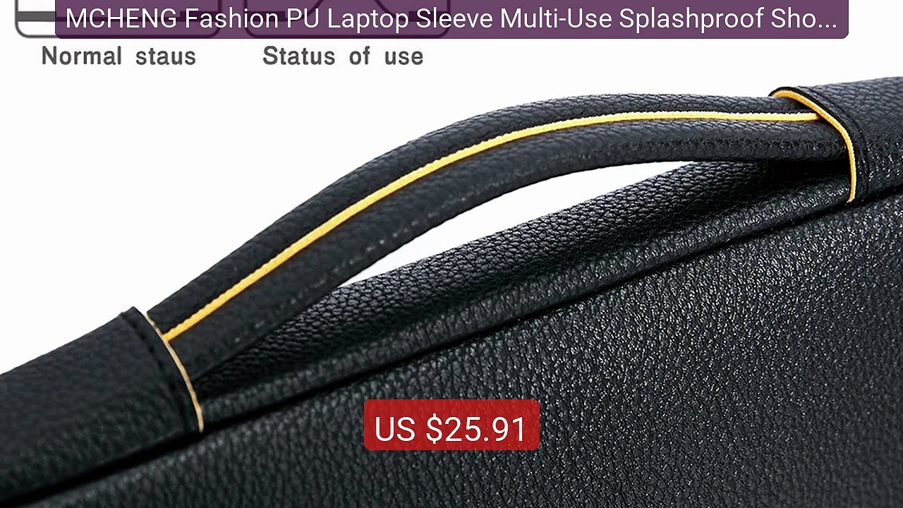 MCHENG Fashion PU Laptop Sleeve Multi-Use Splashproof Shockpro... -- Hot Deal 2026 | Limited Offer!