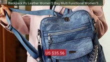 Backpack Pu Leather Women'S Bag Multi Functional Women'S Back... -- Amazing Value 2026 | Must Have!