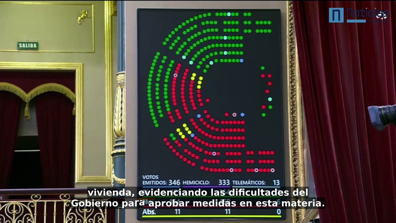 El Congreso bloquea varias propuestas de PSOE y Sumar sobre vivienda