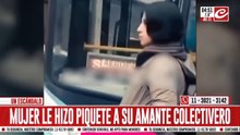 Despechada le hizo un piquete a su amante colectivero y generó caos de tránsito