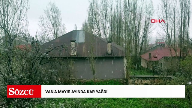 Van'a mayıs ayında kar yağdı