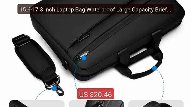 15.6-17.3 Inch Laptop Bag Waterproof Large Capacity Briefcase ... Best Buy 2026 | Great Quality!