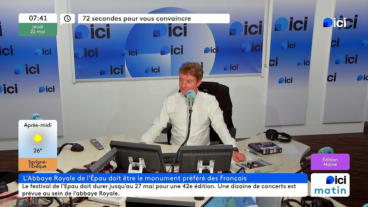 72 secondes pour vous convaincre de voter "Abbaye de l'épau" au Monument préféré des français !