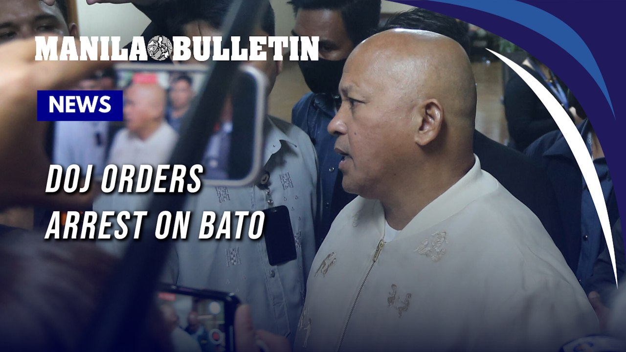 DOJ orders arrest on Bato