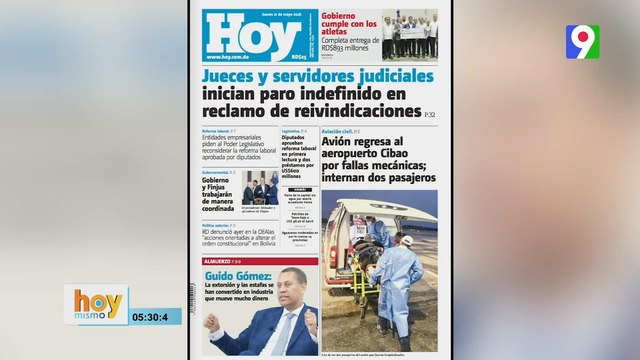 Titulares prensa dominicana jueves 21 de mayo 2026 | Hoy Mismo