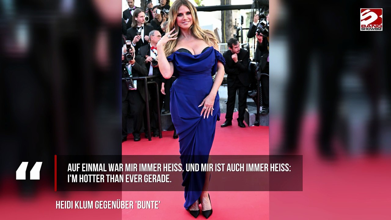 Heidi Klum: Wechseljahre sollen kein Tabu sein