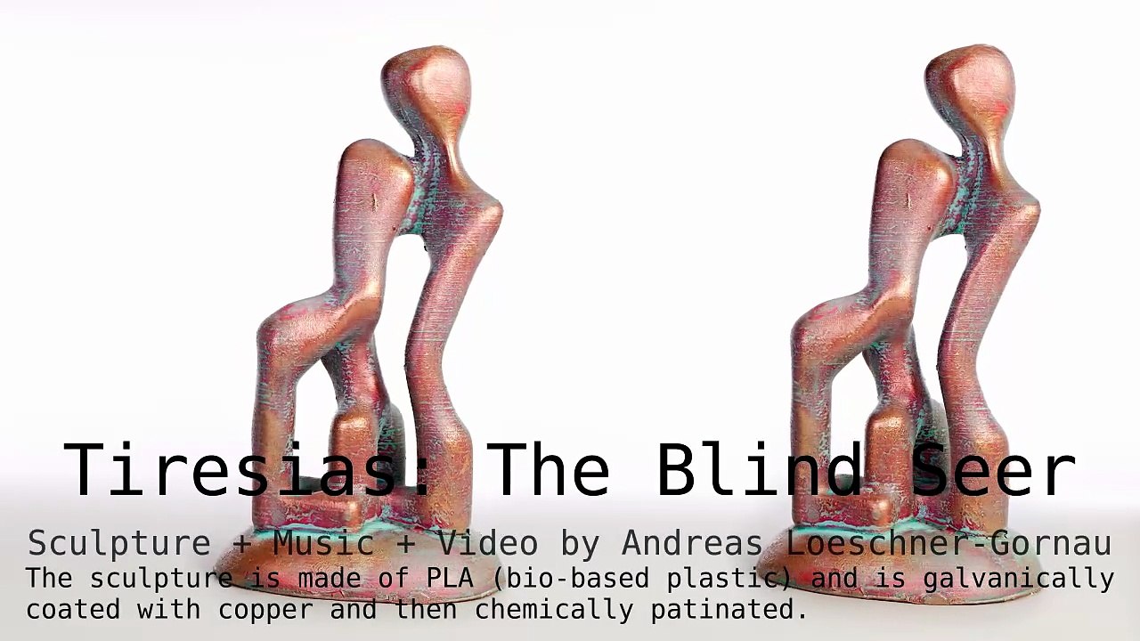 Tiresias Der blinde Seher - Skulptur