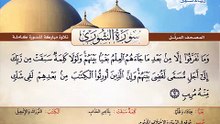 المصحف المرتل _ سورة الشورى _ القارئ الشيخ محمد صديق المنشاوي رحمه الله