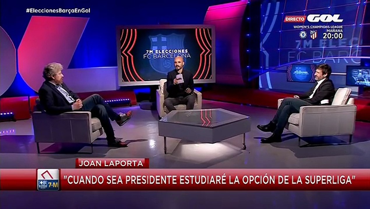 Martes 2 marzo 2021 GOL FCB  FC Barcelona Elecciones Jan Joan Laporta Víctor Font