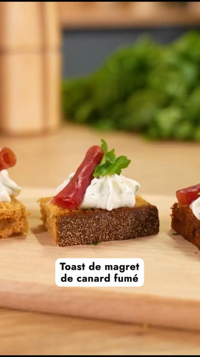 toast de magret de canard fumé