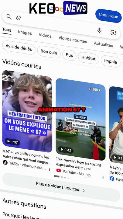 UNE ANIMATION 67 SUR INTERNET 😨