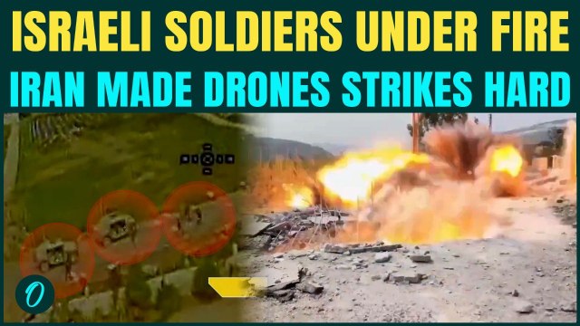 Israeli Soldiers Under Fire With Iran Made Drone Attacks Near Lebanon | Chilling Attack Footage Out