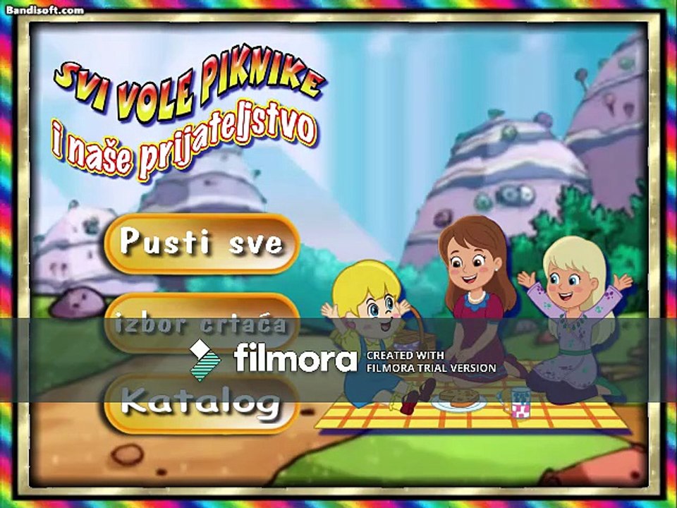 Svi vole piknike i naše prijateljstvo DVD Menu Srpski Continental Film Junior 2010