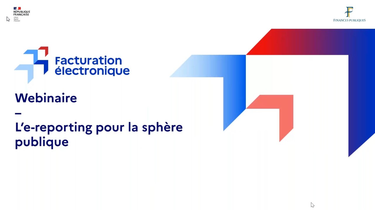 Webinaire – Entité publique et tiers raccordé – L’e-reporting pour la sphère publique