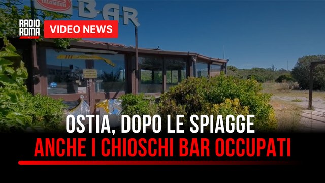 Ostia, dopo le spiagge anche i chioschi bar occupati