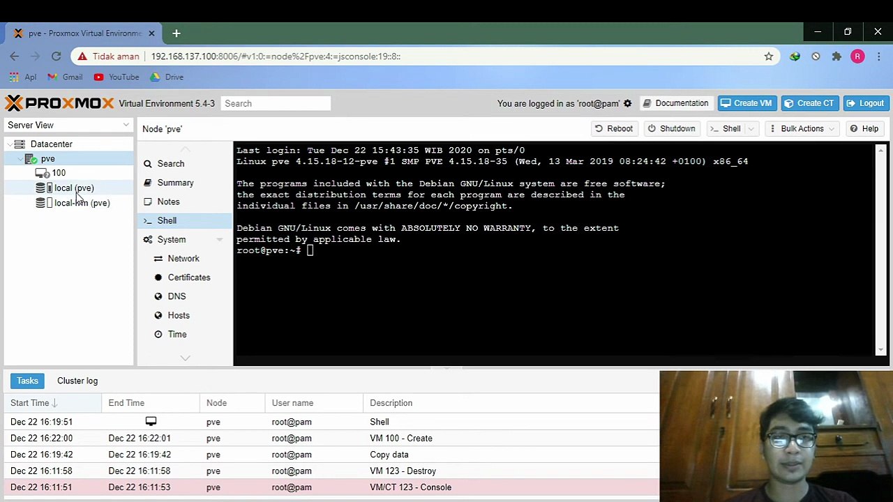 Cara install mikrotik melalui proxmox dengan file ISO