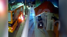 Suspeito de incendiar ônibus é preso horas após crime em Carambeí