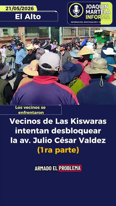 Vecinos de Las Kiswaras intentan desbloquear la av. Julio César Valdez