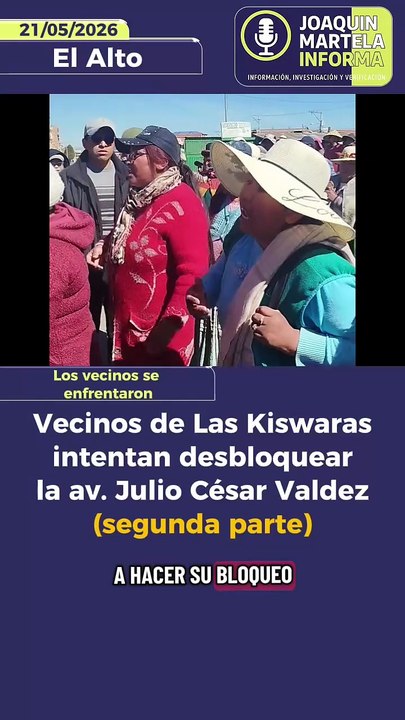 Parte 2.  Vecinos de Las Kiswaras intentan desbloquear la av. Julio César Valdez