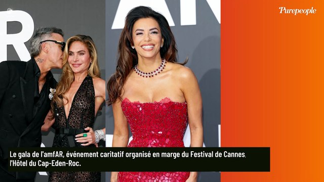 Cannes 2026 : Robbie Williams complice avec son épouse Ayda sur le tapis rouge de l'amfAR, Eva Longoria scintillante en rouge