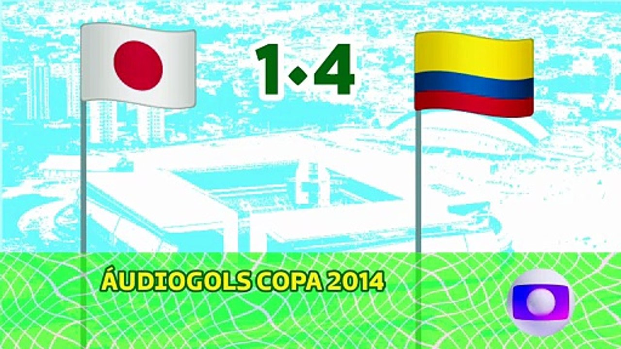 Áudiogols | Japão 1x4 Colômbia (Globo 2014)