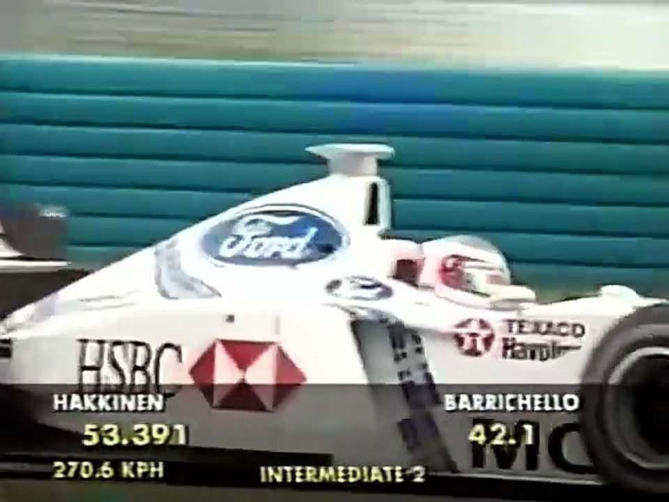 F1 – Rubens Barrichello (Stewart Ford V10) lap in qualifying – France 1998