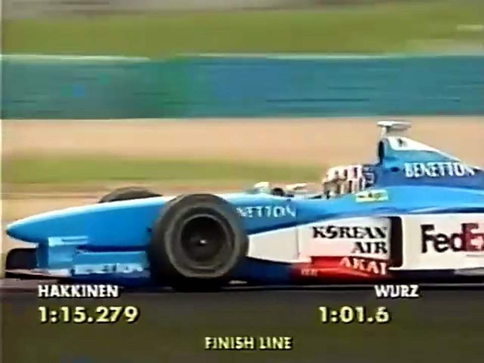 F1 – Alexander Wurz (Benetton Mecachrome V10) laps in qualifying – France 1998
