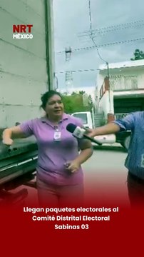 El Comité Distrital Electoral Sabinas 03 recibió los paquetes electorales que contienen las boletas para las elecciones de diputados locales programadas para el 7 de junio 🗳️📦.