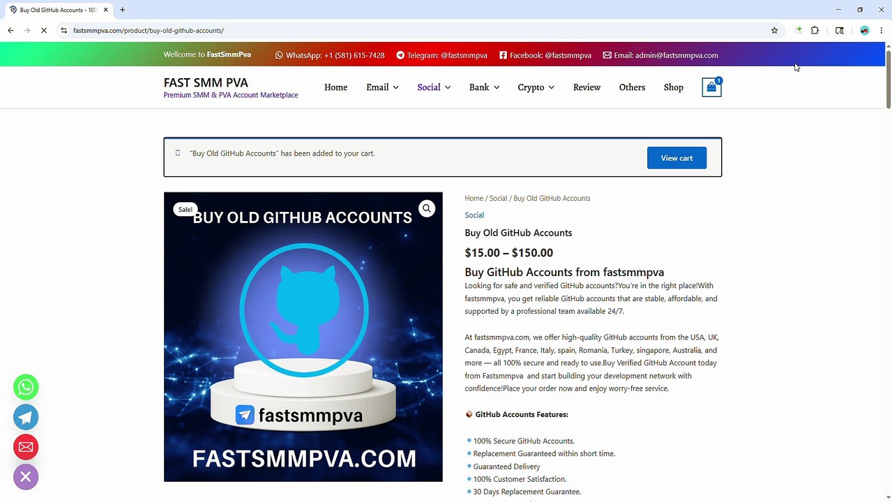 Buy Old GitHub Accountsin Bulk (PVA & Aged)