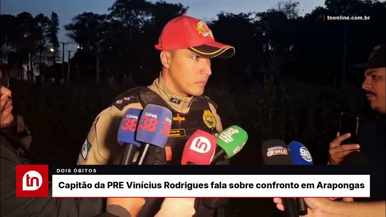 Capitão da PRE fala confronto com dois óbitos em Arapongas