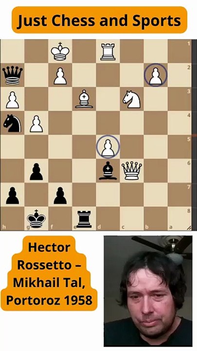 Mikhail Tal sacrifica la calidad y vence a Rossetto (1958)