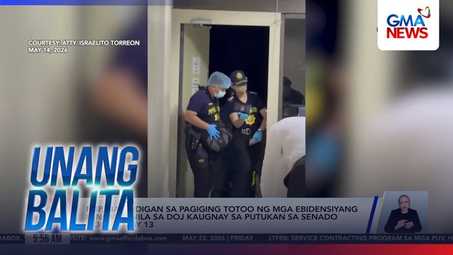PNP, nanindigan sa pagiging totoo ng mga ebidensiyang isinumite nila sa DOJ kaugnay sa putukan sa Senado noong May 13 | Unang Balita