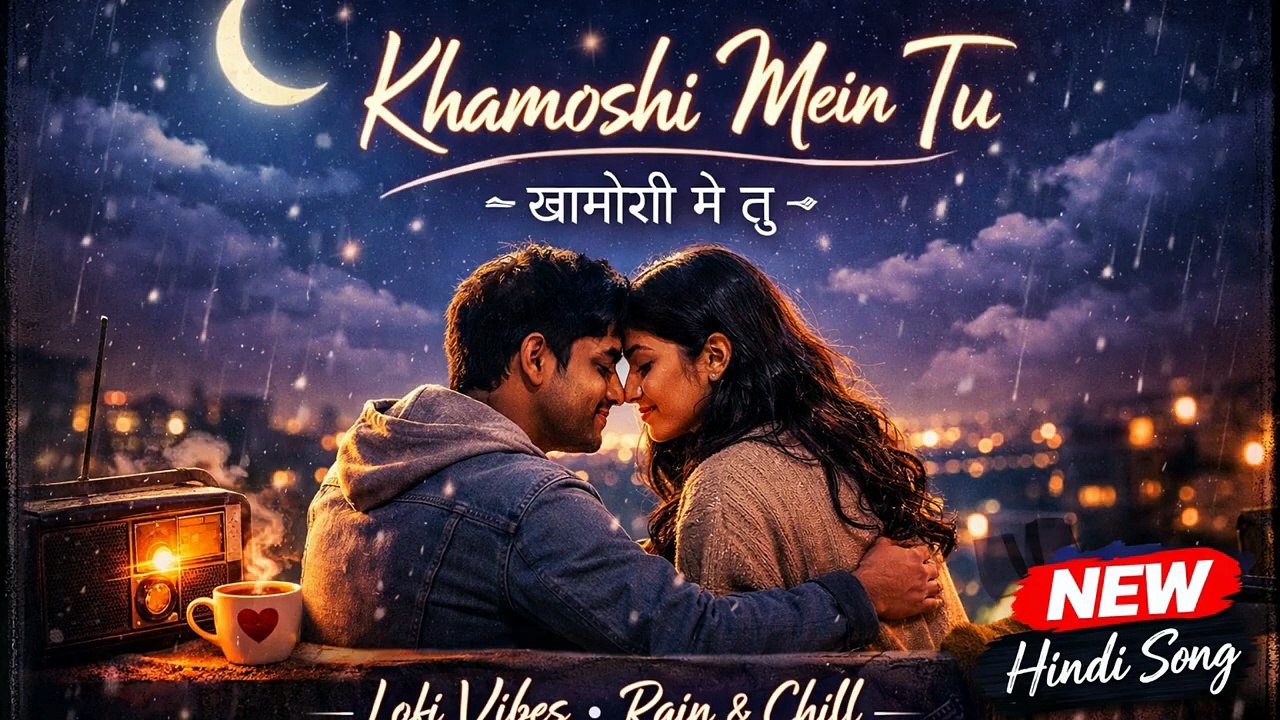 Khamoshi Mein Tu 🌙 | Late Night LoFi Love Song | Rainy Mood | Hindi Chill Track